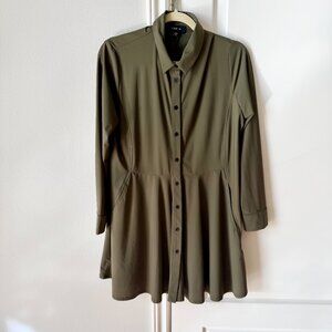 Jason Olive Green Shirtdress Size S